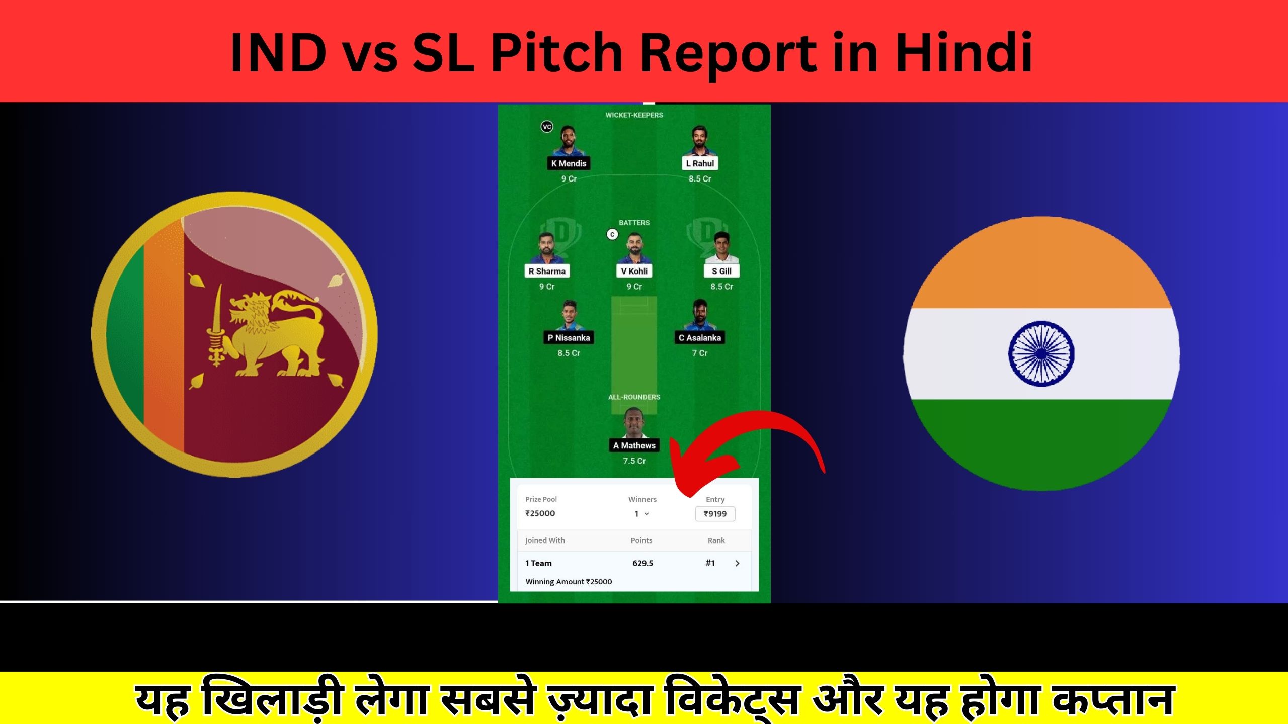 IND vs SL Pitch Report in Hindi - यह खिलाड़ी लेगा 3 से ज़्यादा आर प्रेमसादा स्टेडियम पिच रिपोर्ट